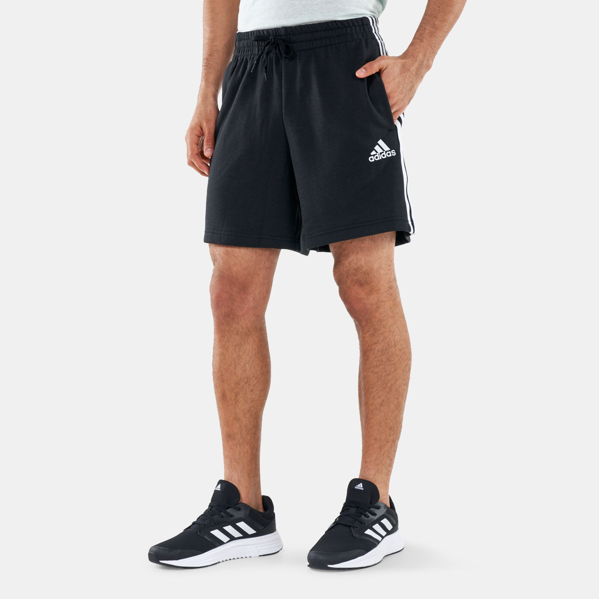 Men s Essentials French Terry 3 Stripes Shorts
