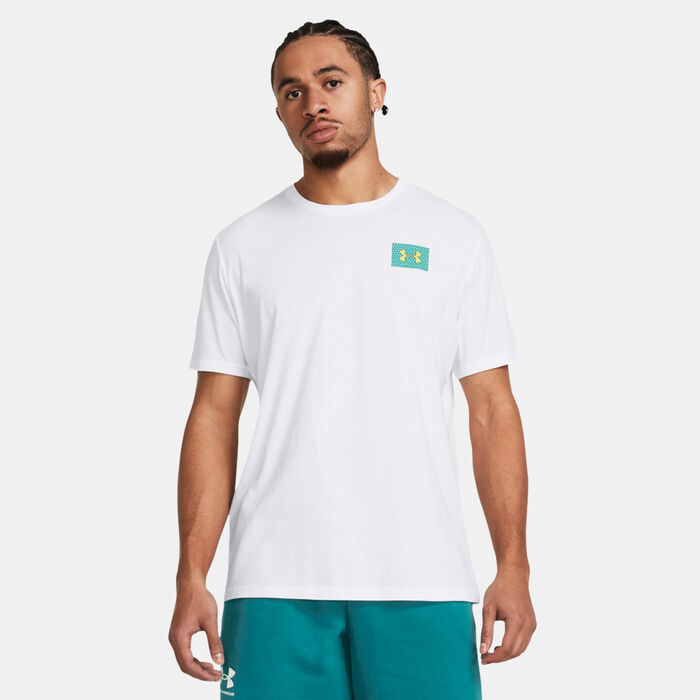 Under Armour Men's Colourblock Logo T-Shirt White Under Armour Men's Colourblock Logo T-Shirt White image number 0