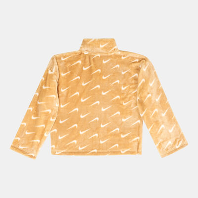 Nike Kids' Swoosh Essentials Full-Zip Jacket Brown