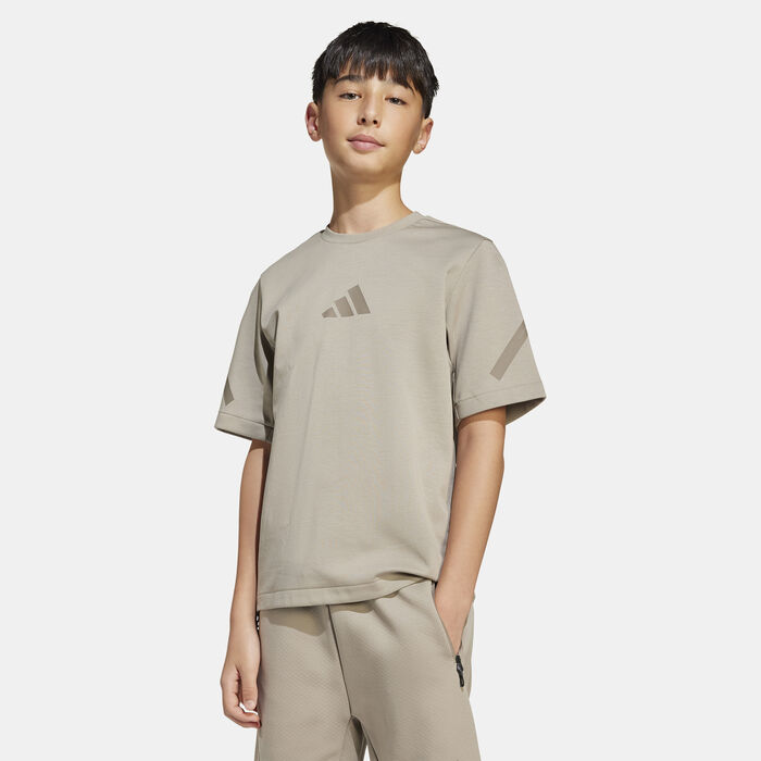 adidas Kids' Z.N.E. T-Shirt Grey adidas Kids' Z.N.E. T-Shirt Grey image number 0