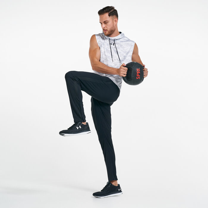 Under Armour Men's Pique Track Pants Black Under Armour Men's Pique Track Pants Black image number 2