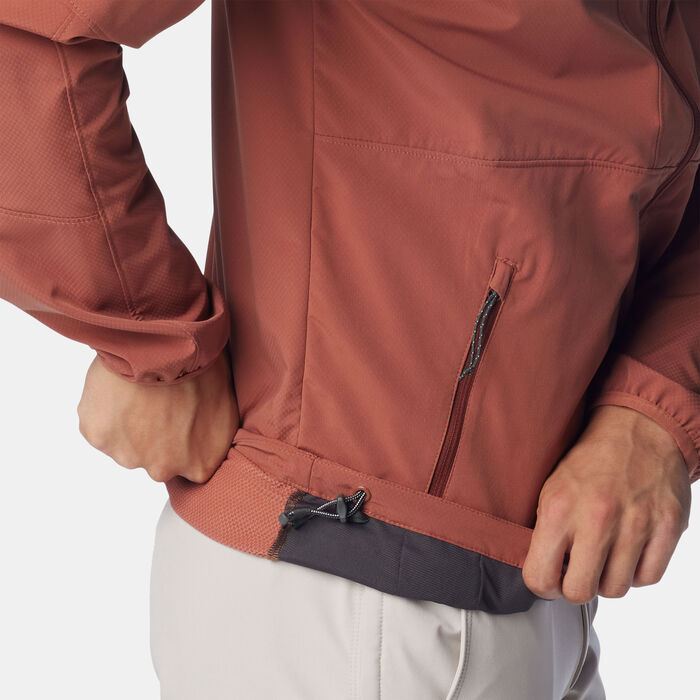 Columbia Men's Tall Heights™ Hooded Softshell Jacket Pink Columbia Men's Tall Heights™ Hooded Softshell Jacket Pink image number 4