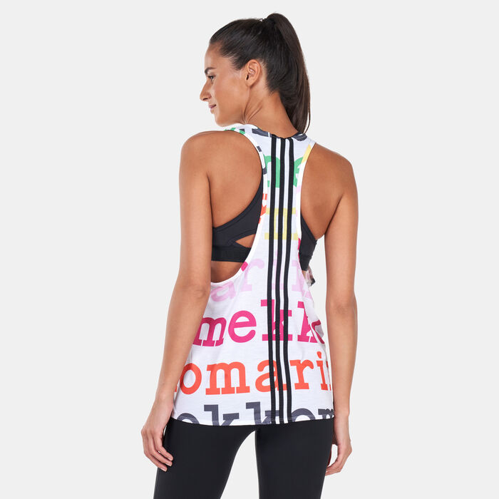 adidas Women's x Marimekko Training Tank Top White adidas Women's x Marimekko Training Tank Top White image number 1