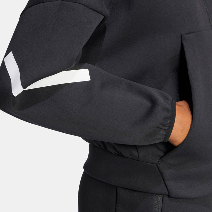 adidas Women's Z.N.E. Full-Zip Hoodie Black adidas Women's Z.N.E. Full-Zip Hoodie Black image number 3