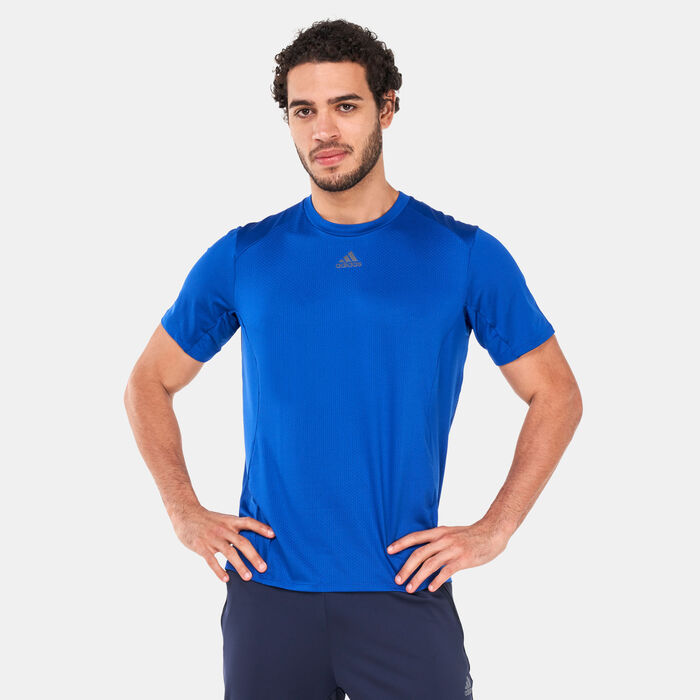 adidas Men's Hiit Engineered Training T-Shirt Blue adidas Men's Hiit Engineered Training T-Shirt Blue image number 0