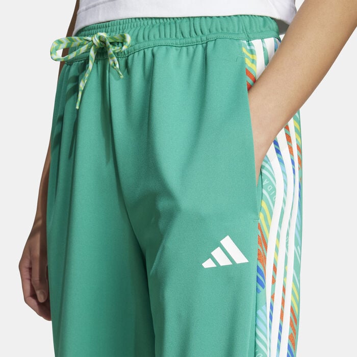 adidas Women's Emerging Harmony Wide Track Pants Green adidas Women's Emerging Harmony Wide Track Pants Green image number 3