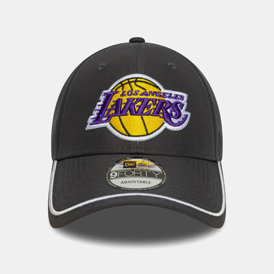 New Era Men's NBA Los Angeles Lakers Piping 9FORTY Cap Grey New Era Men's NBA Los Angeles Lakers Piping 9FORTY Cap Grey