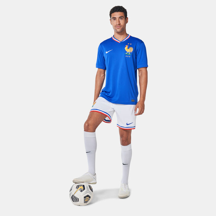 Nike Men's Dri-FIT France Stadium Home Football Shorts - 2024 White Nike Men's Dri-FIT France Stadium Home Football Shorts - 2024 White image number 2