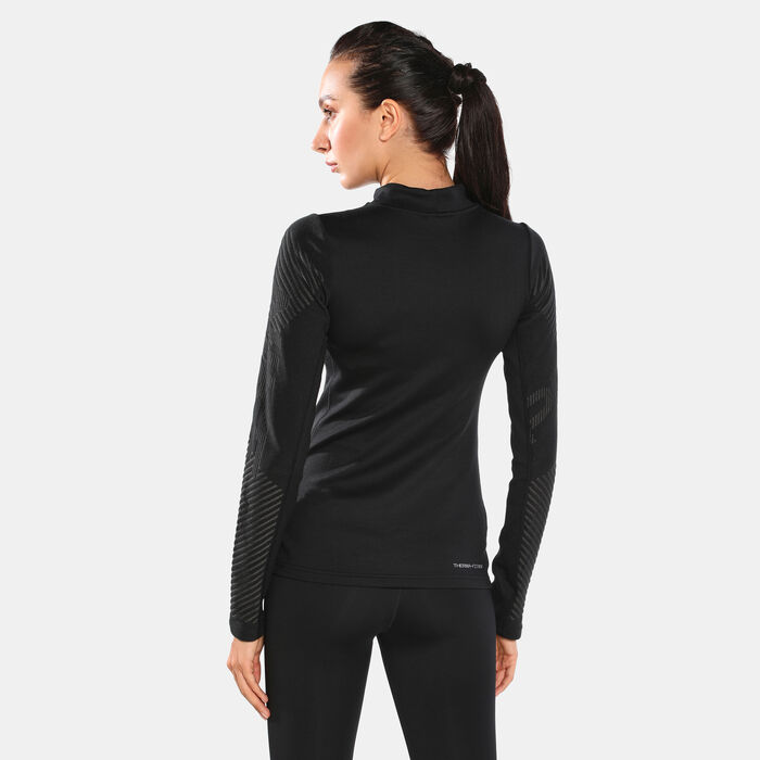 Nike Women's Therma-fit Long Sleeve T-Shirt Black image number 1