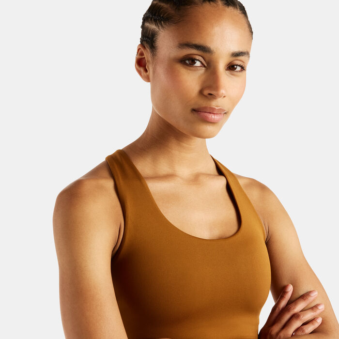 New Balance Women's Define Train Medium-Support Training Sports Bra Brown image number 4