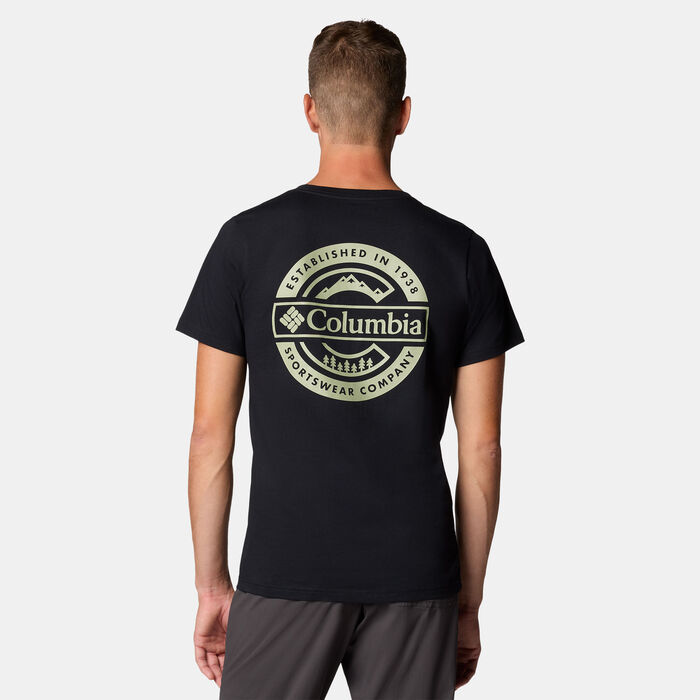 Columbia Men's Rapid Ridge Back Graphic T-Shirt Black Columbia Men's Rapid Ridge Back Graphic T-Shirt Black image number 1