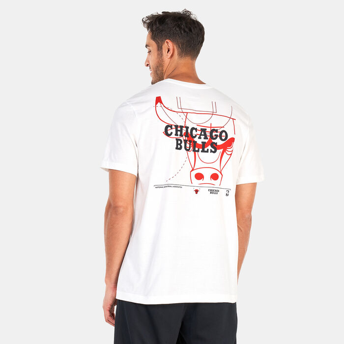 Nike Men's NBA Chicago Bulls T-Shirt White Nike Men's NBA Chicago Bulls T-Shirt White image number 1