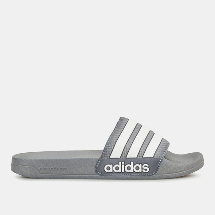 adidas Men's Adilette Shower Slides Grey adidas Men's Adilette Shower Slides Grey image number 1