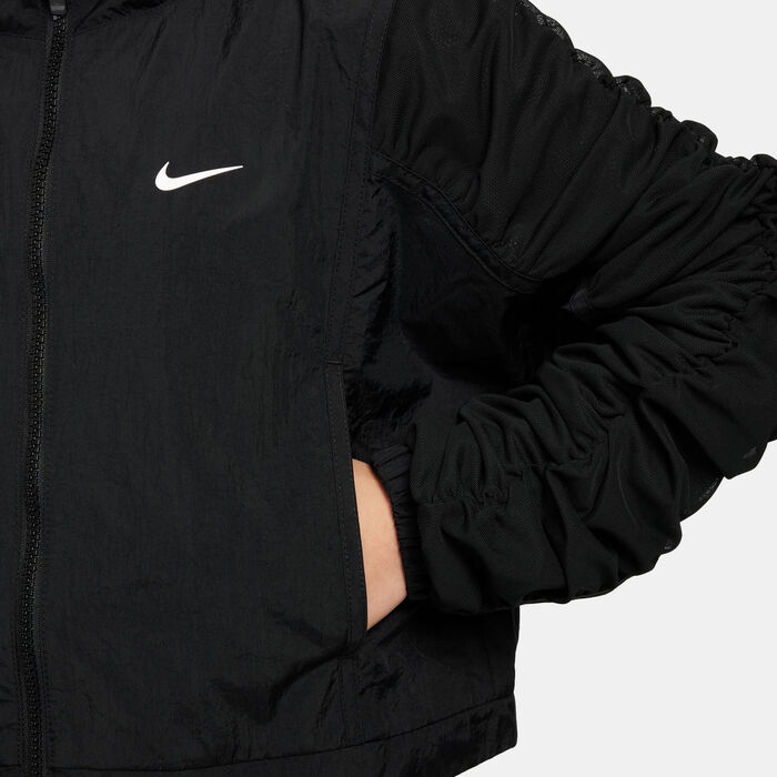 Nike Kids' Sportswear Woven Jacket Black Nike Kids' Sportswear Woven Jacket Black image number 2