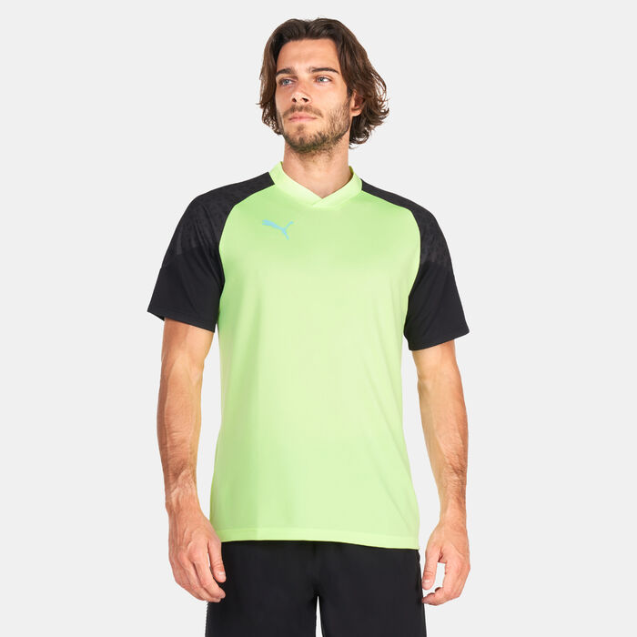 PUMA Men's individualCUP Training Jersey Green PUMA Men's individualCUP Training Jersey Green image number 0