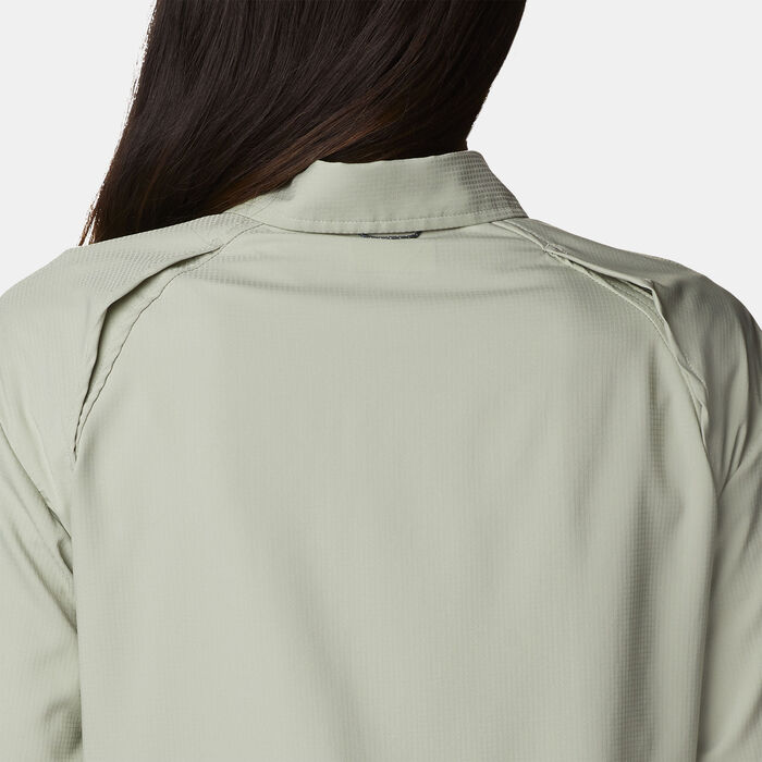 Columbia Women's Silver Ridge Utility Hiking Shirt Green Columbia Women's Silver Ridge Utility Hiking Shirt Green image number 3