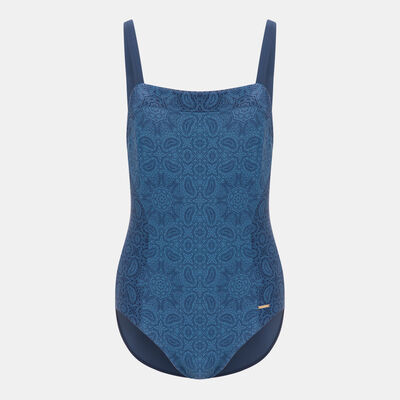 Speedo Women's Shaping Printed Swimsuit Blue