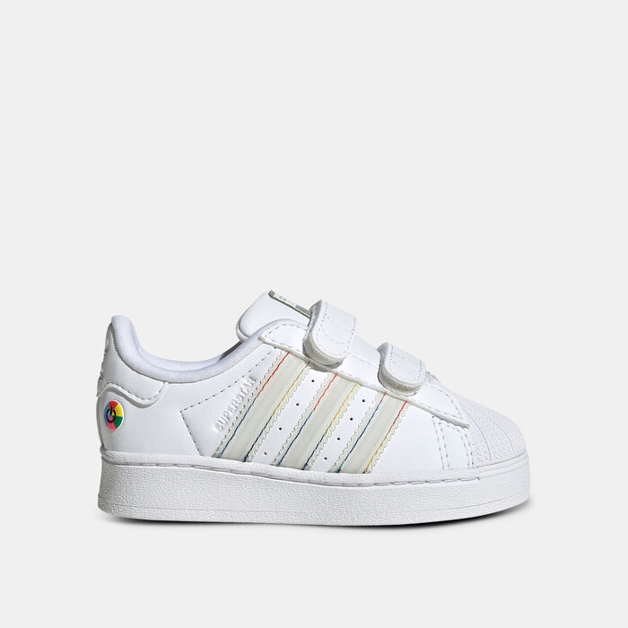 adidas Originals Kids' Superstar LED Lights Shoes White image number 0