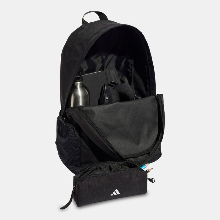 adidas Backpack With Pencil Case Black adidas Backpack With Pencil Case Black image number 3