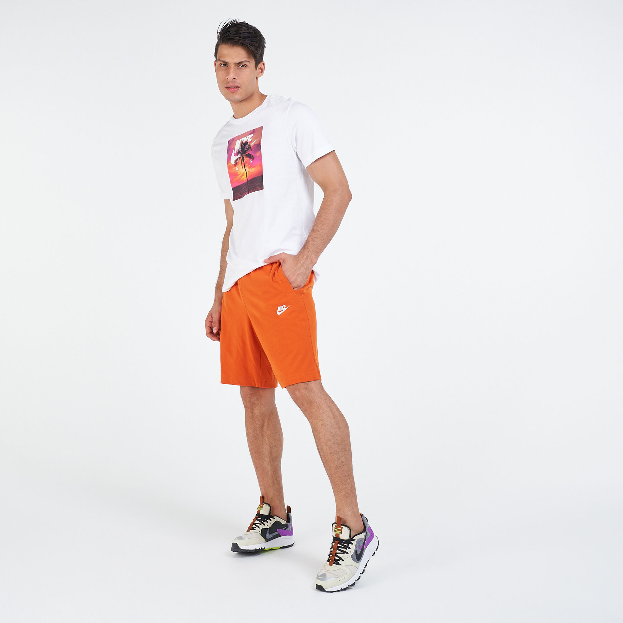 Men s Sportswear Club Jersey Shorts Orange Nike in KSA SSS