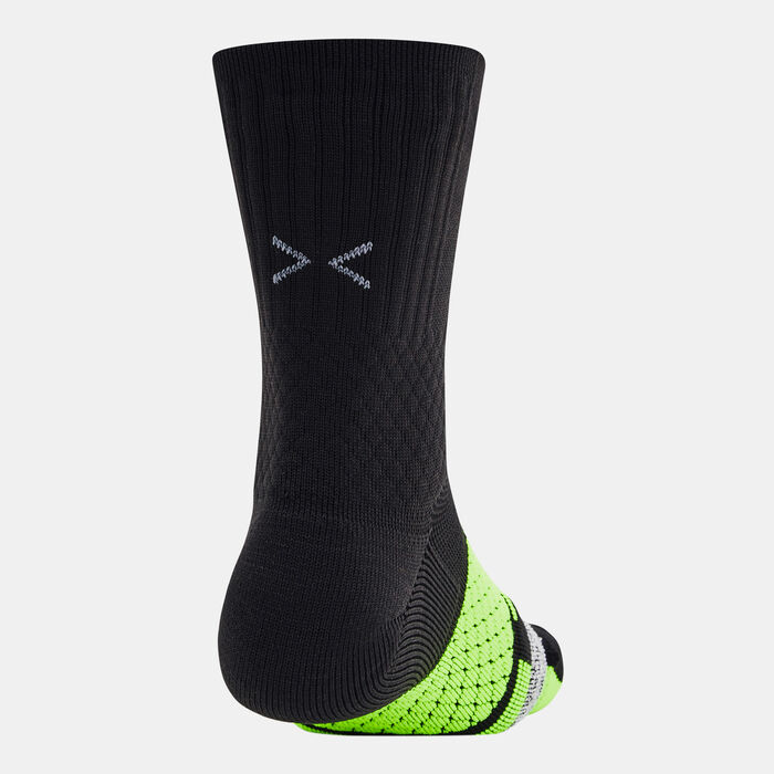 Under Armour Curry ArmourDry Playmaker Crew Socks (1 Pair) Black Under Armour Curry ArmourDry Playmaker Crew Socks (1 Pair) Black image number 1