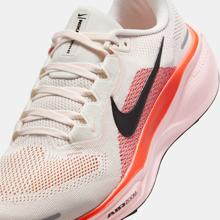 Nike Women's Pegasus 41 Road Running Shoes Pink Nike Women's Pegasus 41 Road Running Shoes Pink image number 4