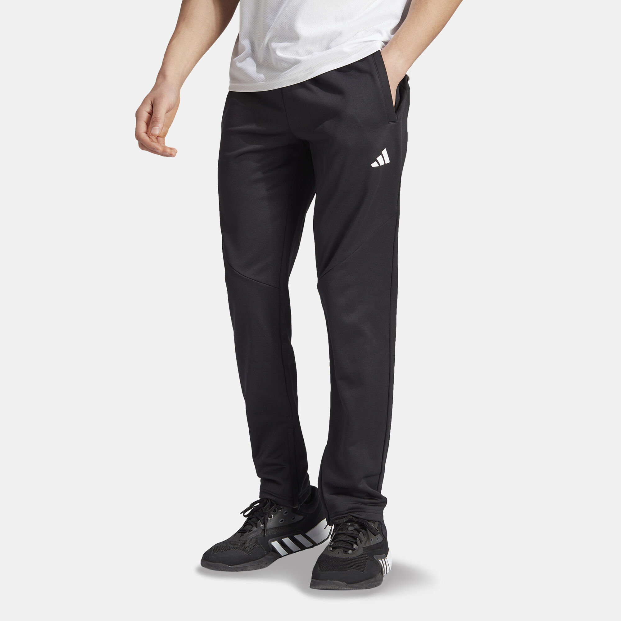 Adidas mens tight sweatpants best sale