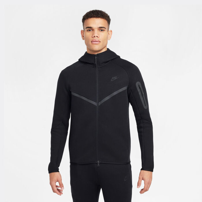 Nike Men's Tech Full-Zip Windrunner Hoodie Black Nike Men's Tech Full-Zip Windrunner Hoodie Black image number 0