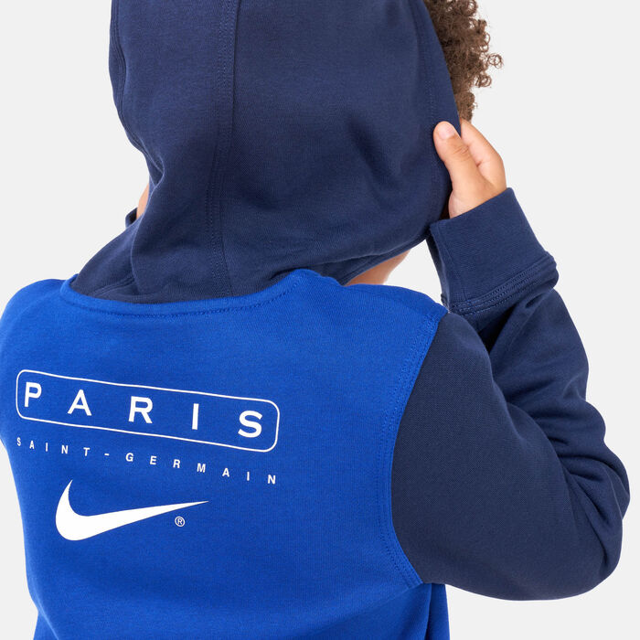 Nike Kids’ Paris Saint-Germain Club Fleece Hoodie - 2022/23 (Older Kids) Blue image number 3