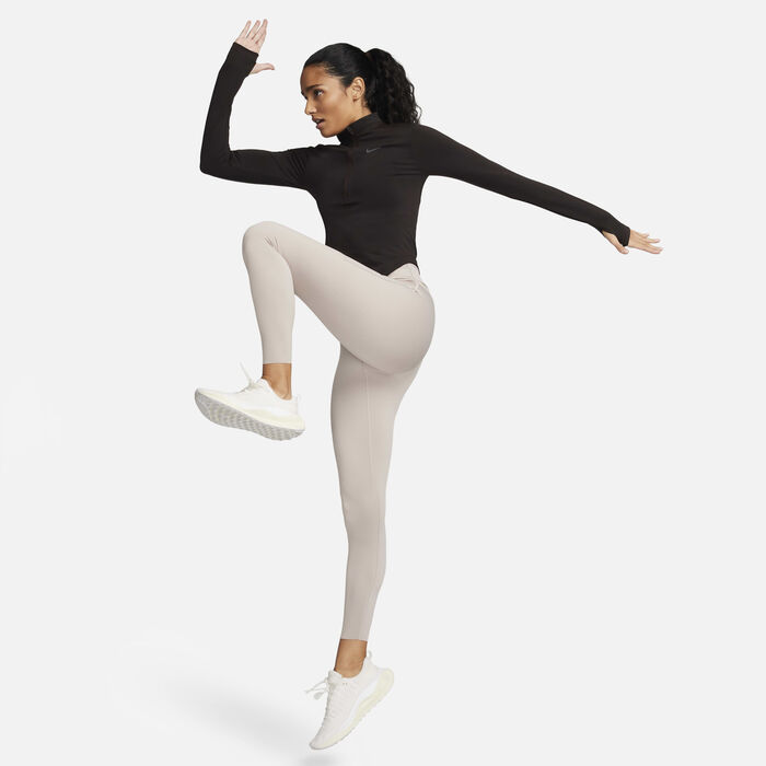 Nike Women's Running Division Dri-FIT ADV 1/2-Zip Mid Layer Black image number 4