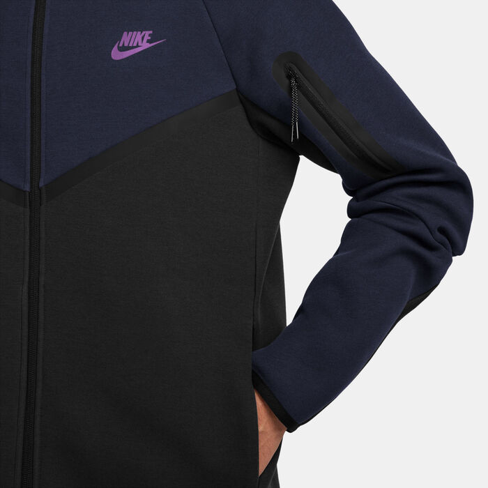 Nike Men's Tech Full-Zip Windrunner Hoodie Blue image number 2