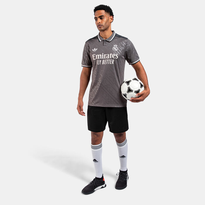 adidas Men's Real Madrid 24/25 Third Replica Football Jersey Grey adidas Men's Real Madrid 24/25 Third Replica Football Jersey Grey image number 2