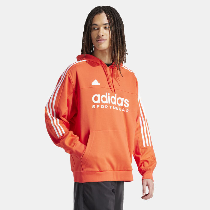adidas Men's House of Tiro Sportswear Hoodie Red adidas Men's House of Tiro Sportswear Hoodie Red image number 0