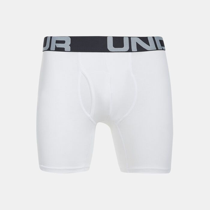 Buy Under Armour Men's Charged Cotton® Boxerjock® Boxers (3 Pack) White in  KSA -SSS