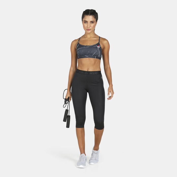 Buy Reebok Women's CrossFit Skinny Strap Sports Bra Black in KSA -SSS