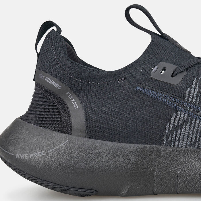 Nike Men's Free Run Flyknit Next Nature Road Running Shoes Black Nike Men's Free Run Flyknit Next Nature Road Running Shoes Black image number 4