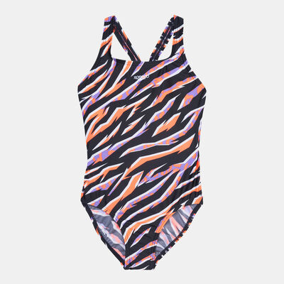 Speedo Kids' Allover Medalist Swimsuit Black Speedo Kids' Allover Medalist Swimsuit Black