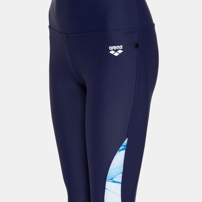 Arena Women's Modesty Swimming Leggings Blue image number 2