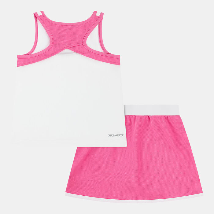 Nike Kids' Colorblock Tank Top and Skort Set Pink image number 1