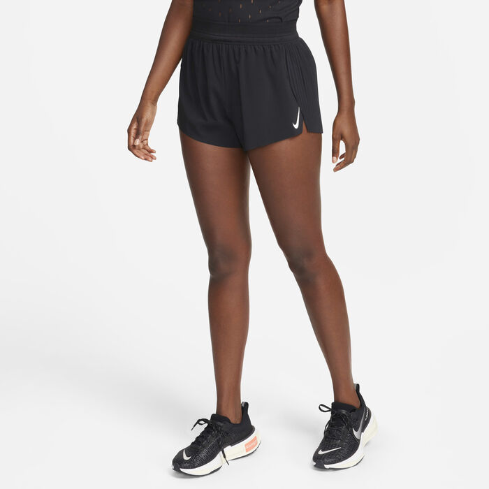 Nike Women's AeroSwift Dri-FIT ADV Mid-Rise Running Shorts Black Nike Women's AeroSwift Dri-FIT ADV Mid-Rise Running Shorts Black image number 0