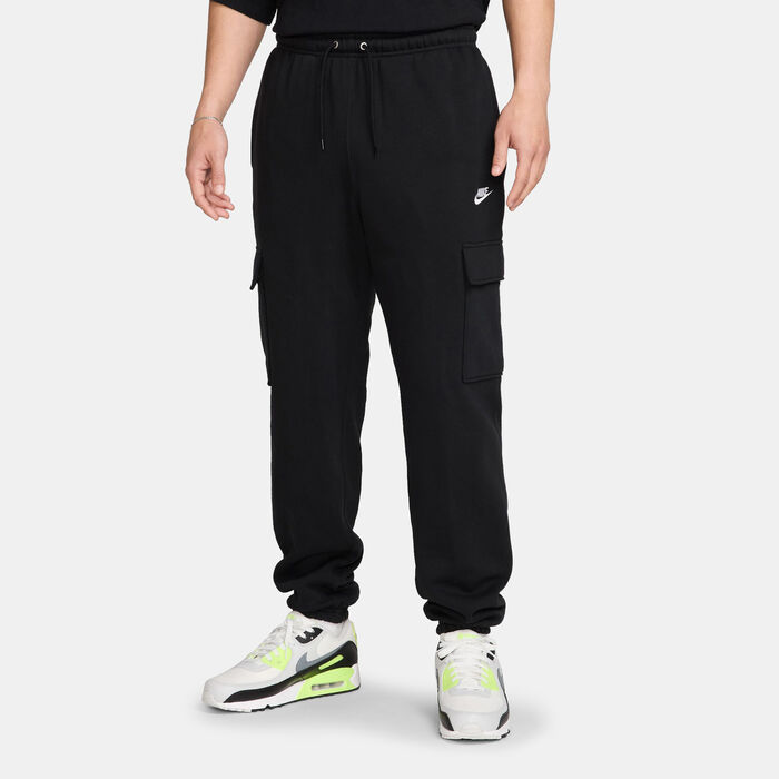 Nike Men's Club Fleece Cargo Pants Black Nike Men's Club Fleece Cargo Pants Black image number 0
