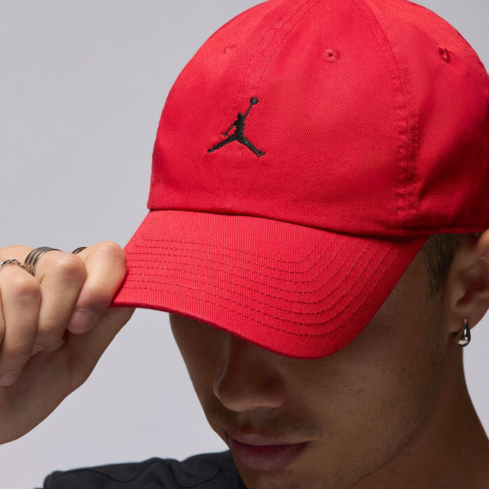 Jordan Club Unstructured Curved-Bill Cap Red Jordan Club Unstructured Curved-Bill Cap Red image number 3