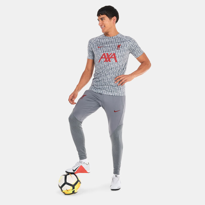 Nike Men's Liverpool F.C. Dri-FIT Pre-Match Jersey - 2022/23 Grey Nike Men's Liverpool F.C. Dri-FIT Pre-Match Jersey - 2022/23 Grey image number 2