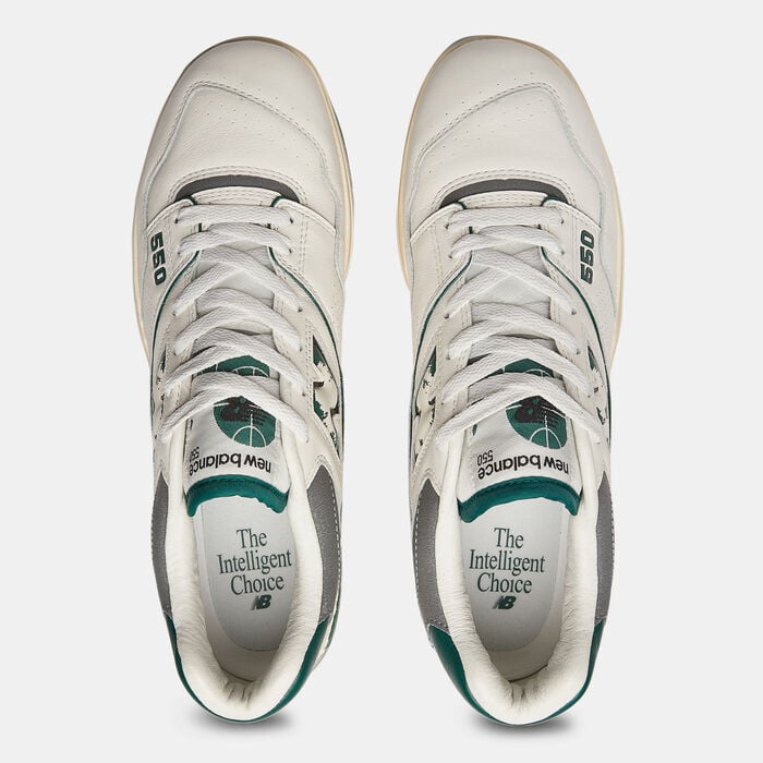New Balance Men's BB550 Shoes White New Balance Men's BB550 Shoes White image number 4
