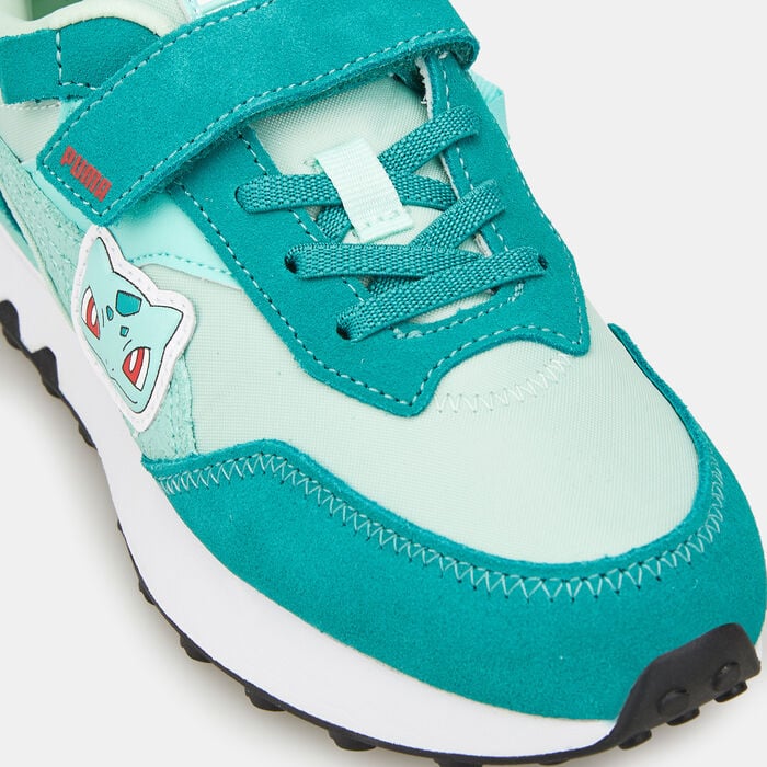 PUMA Kids' x POKÉMON Rider FV Bulbasaur Shoe Green PUMA Kids' x POKÉMON Rider FV Bulbasaur Shoe Green image number 4