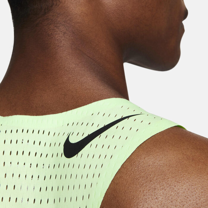 Nike Men's AeroSwift Dri-FIT ADV Running Vest Green Nike Men's AeroSwift Dri-FIT ADV Running Vest Green image number 4