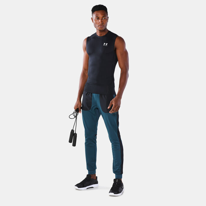 Under Armour Men's HeatGear Armour Top Black Under Armour Men's HeatGear Armour Top Black image number 2