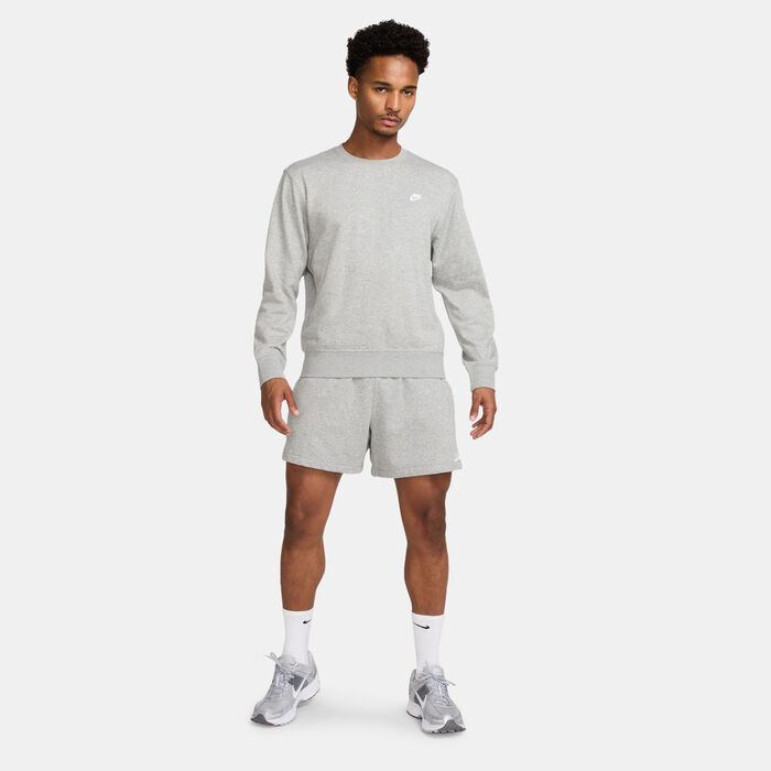Nike Men's Club Fleece Sweatshirt Grey image number 2