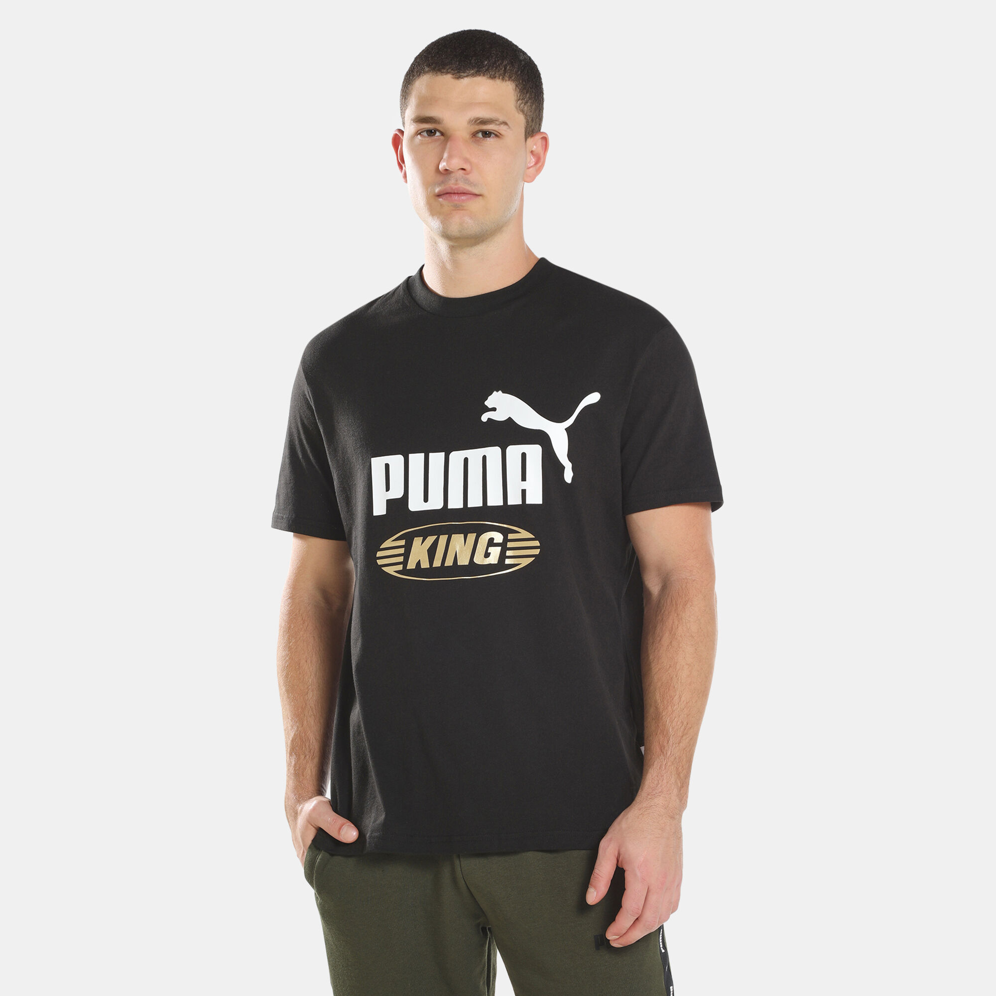 Buy PUMA Men s King Logo T Shirt Black in KSA SSS