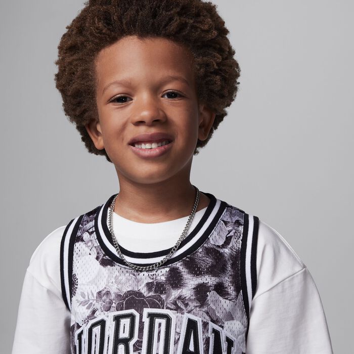 Jordan Kids' 23 Printed Jersey Grey Jordan Kids' 23 Printed Jersey Grey image number 1